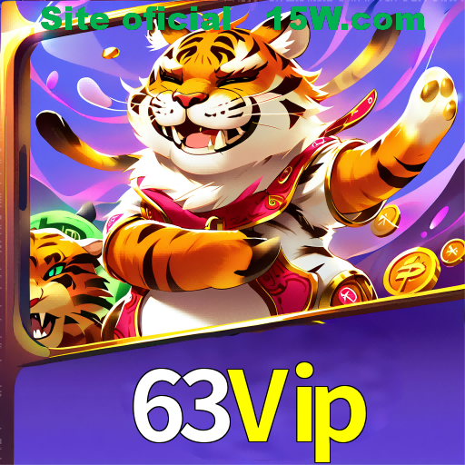 Imagem promocional da 63Vip mostrando a plataforma e suas vantagens